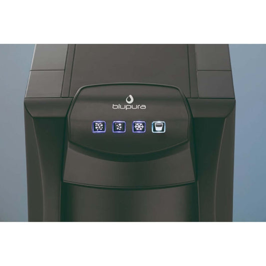blupura Piccola 15 fizz Tafelwasseranlage control panel with illuminated buttons for water selection