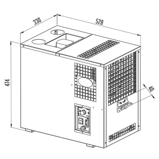 Lindr Zapfanlage AS-80 Nasskühler New Green Line (2 leitig)