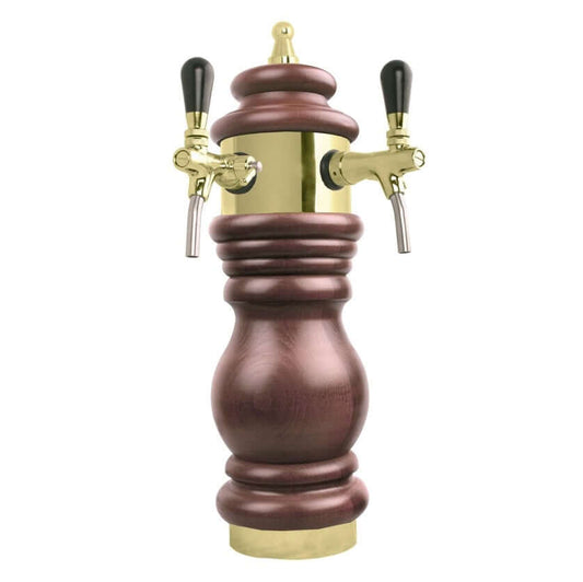 “Baroque” bar column, 1 to 4 lines, gold