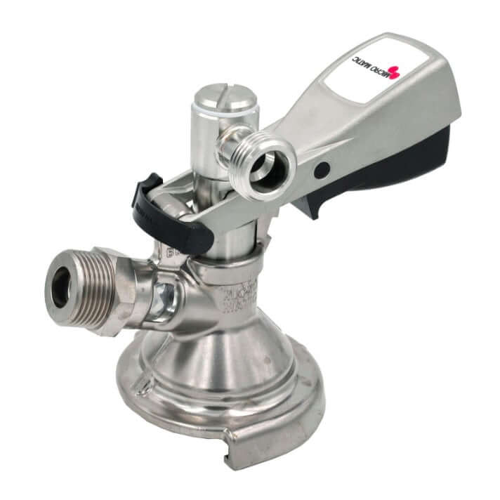 Tête de robinet, connexion KEG - Micro Matic Type A - Plat, contre-taraudage