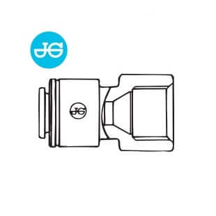 John Guest screw-on connector (UNF/FFL)