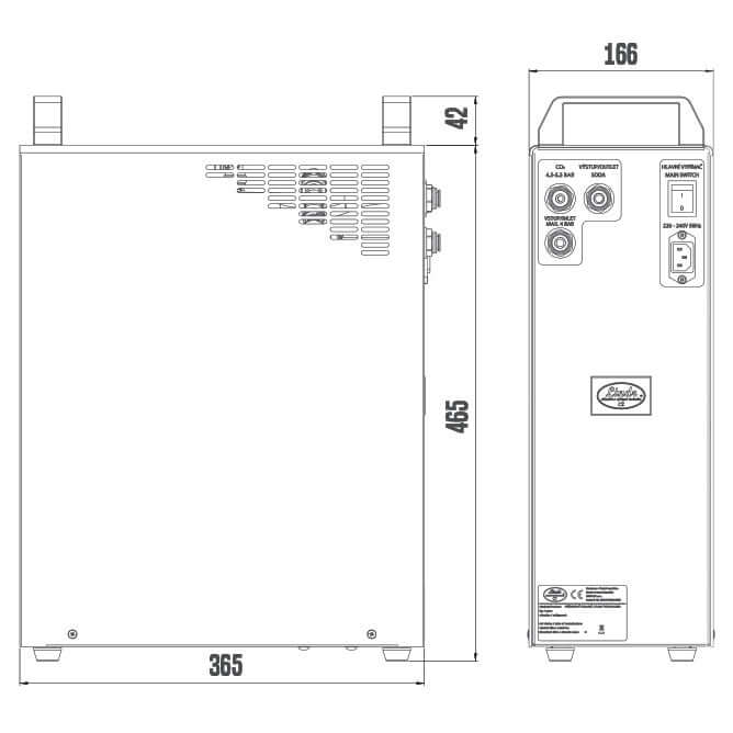 Lindr carbonator carbonator 200L