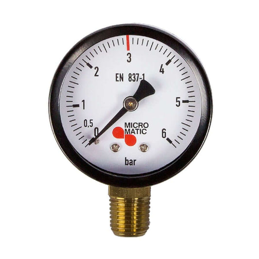 Micro Matic Manometer für präzise Anzeigewerte in bar – Premium Qualität für Druckminderer.
