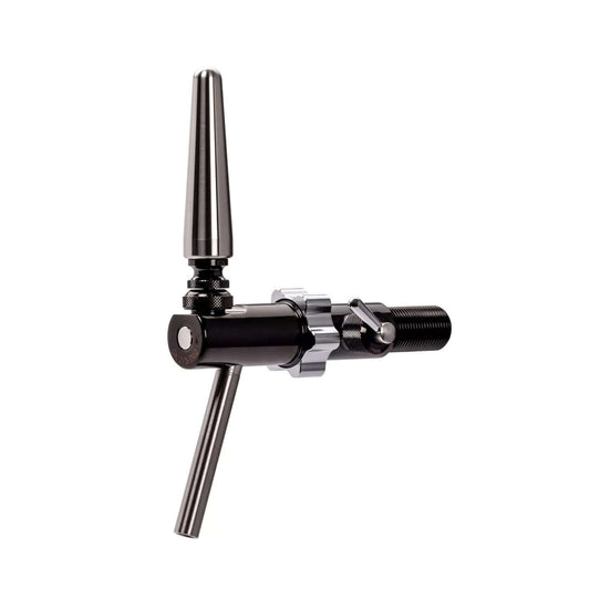 Raffeiner Eurostar FL Kompensator Zapfhahn - Dark Inox für professionelle Zapfanlagen