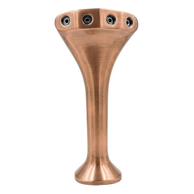 Schanksäule Giotto in Bronze-Optik mit vier Auslässen für eine stilvolle Bar-Ausstattung.