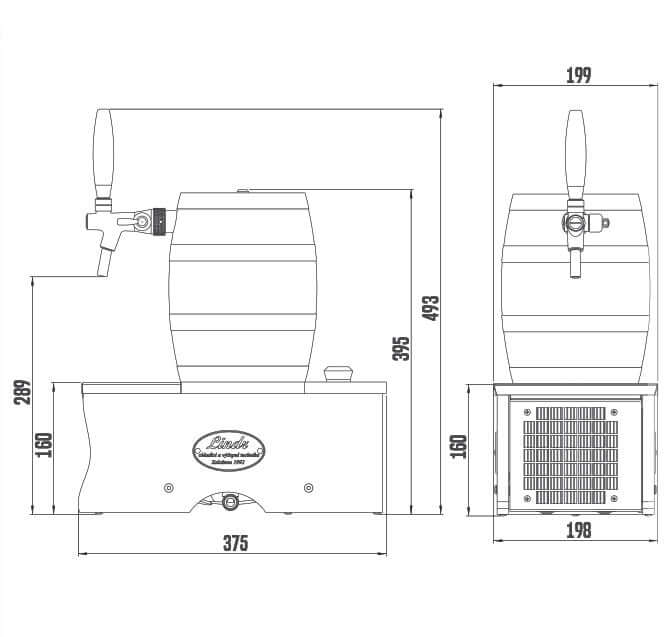 Lindr Soudek 20 - Beer and wine dispensing system 