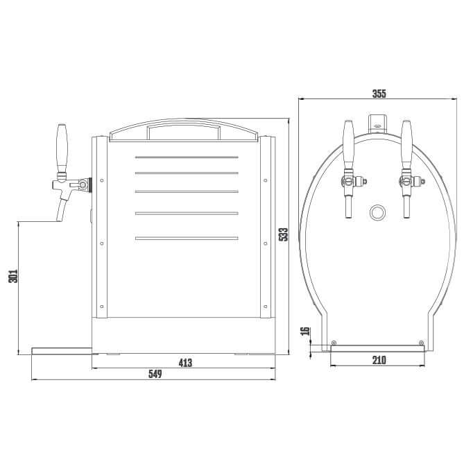 Lindr Soudek 50 - Beer and wine dispensing system