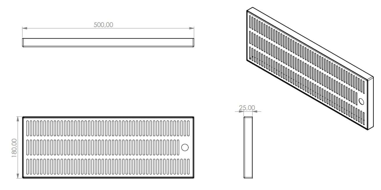 Structure de bac collecteur sans drain