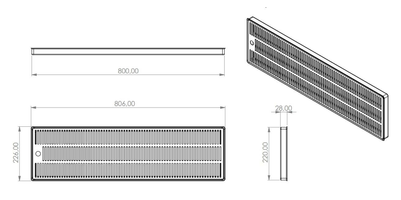 Drip tray structure without drain