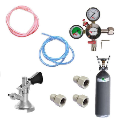 Complete accessory set for CO2 dispensing system