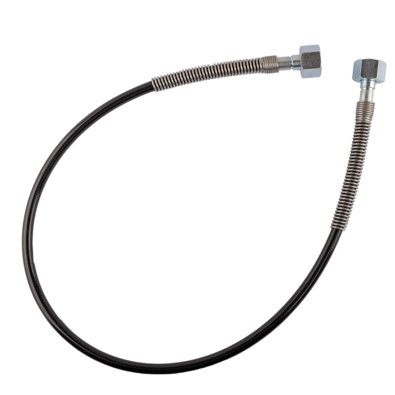 CO2 high pressure connecting hose (armoured hose), nut on both sides