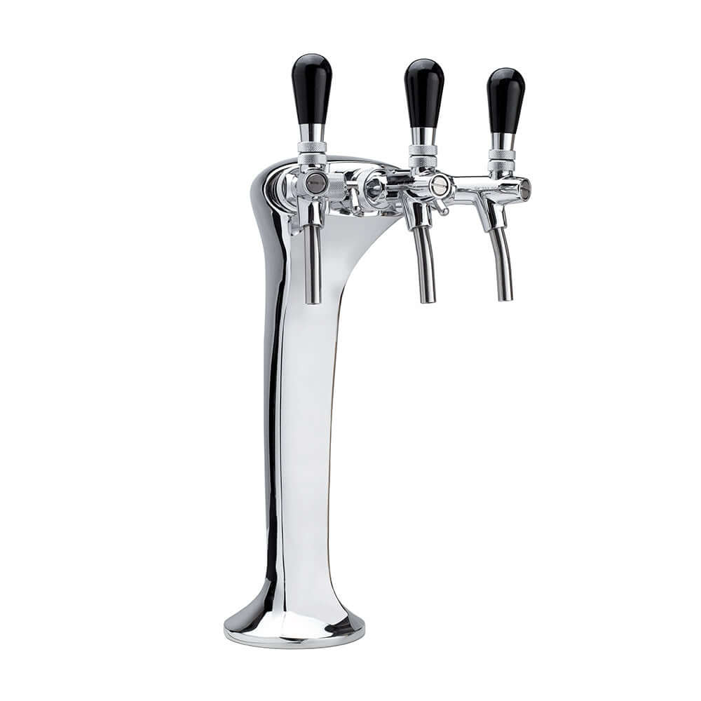 “Falcon” bar column, 1 to 3 lines, chrome-plated brass