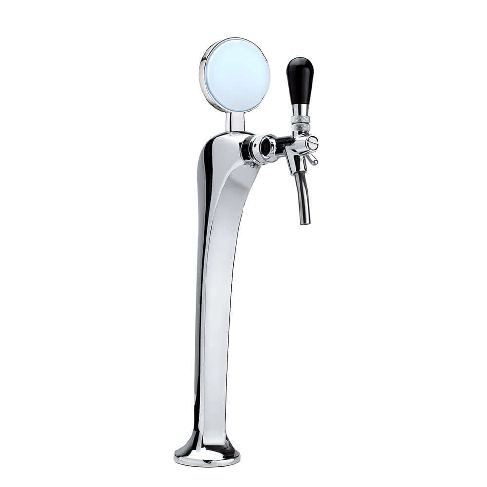 “Falcon Inthedark” bar column, 1 to 3 lines, chrome-plated brass