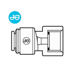 John Guest screw-on connector 8mm x 3/4" IT (BSP, flat sealing)