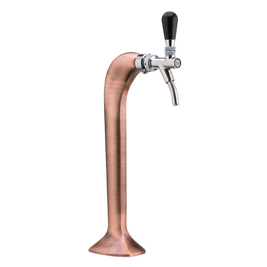 "Giotto" dispensing column 1 to 4 lines, brushed copper