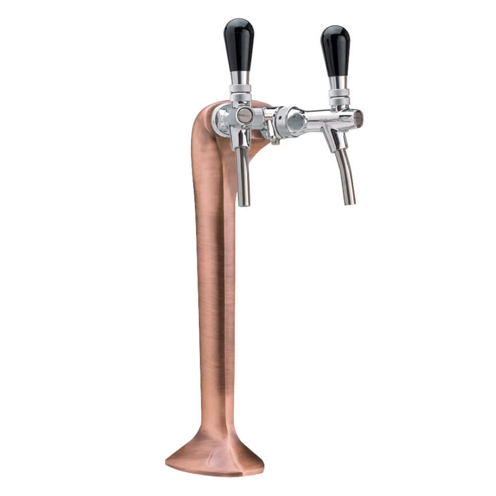 "Giotto" dispensing column 1 to 4 lines, brushed copper