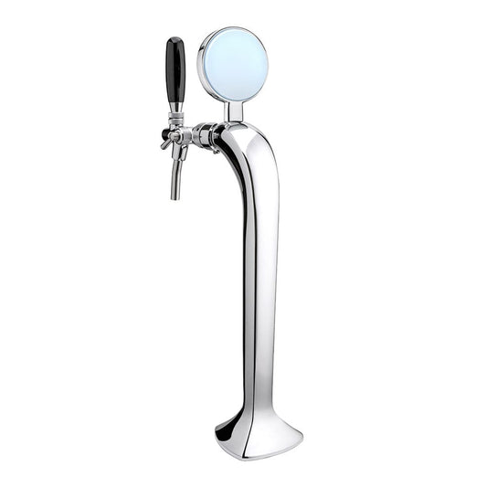 “Giotto Bynight” bar column, 1 to 4 lines, chrome-plated brass