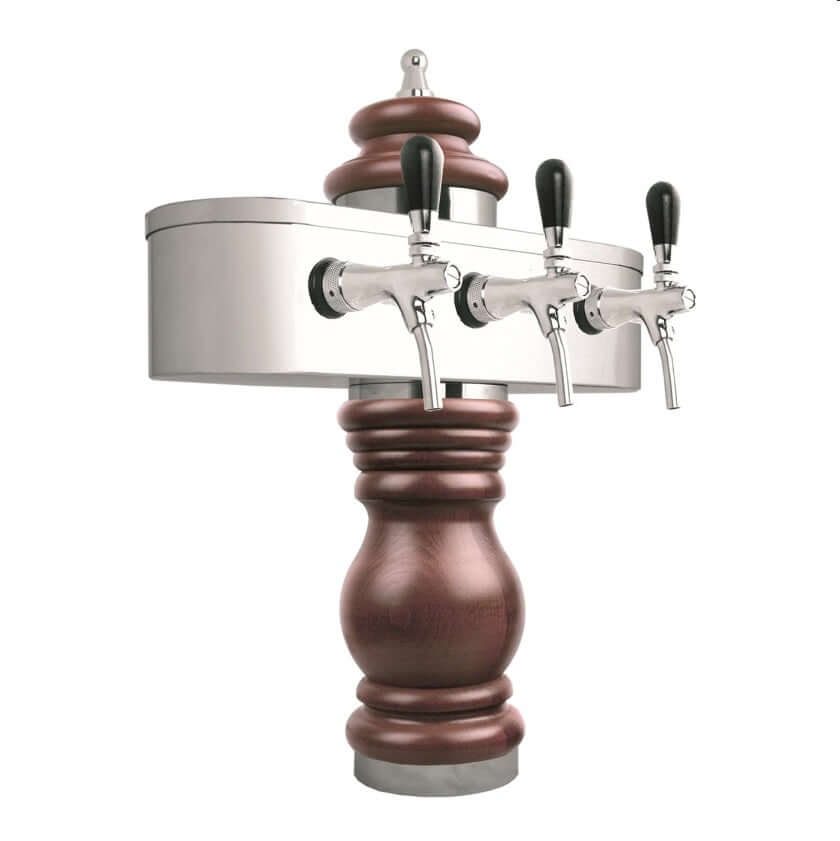 “Baroque” dispensing column 1 to 4 lines chrome