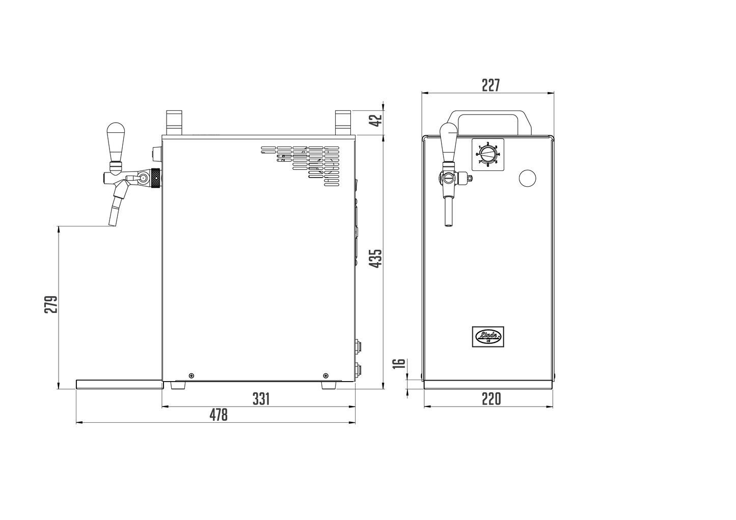 KONTAKT 40/K Ligne Verte (1 ligne)