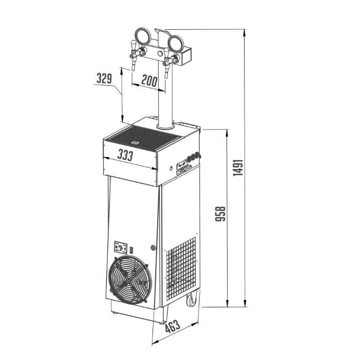 CWP 200 Ligne Verte mobile (2 lignes) 