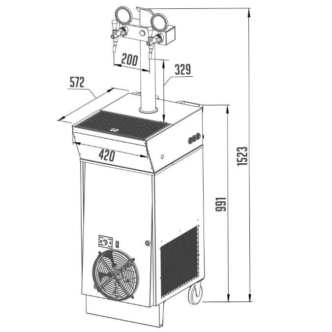 CWP 300 Ligne Verte mobile (2 lignes)